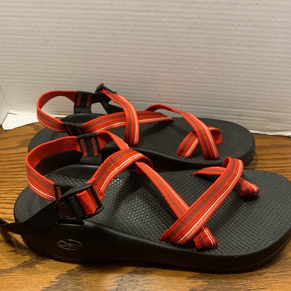 Vibrant Red Chaco Z/2 Unaweep mens Sandals size 13 sports hiking trails running - Picture 3 of 13